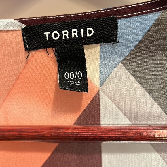 Torrid Chiffon Hi-Lo Kimono sz00 - Picture 7 of 10